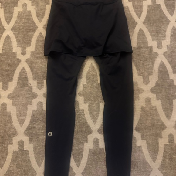 Dona Jo Comfort Skirted Legging Navy Blue Size Smalll - Picture 3 of 5